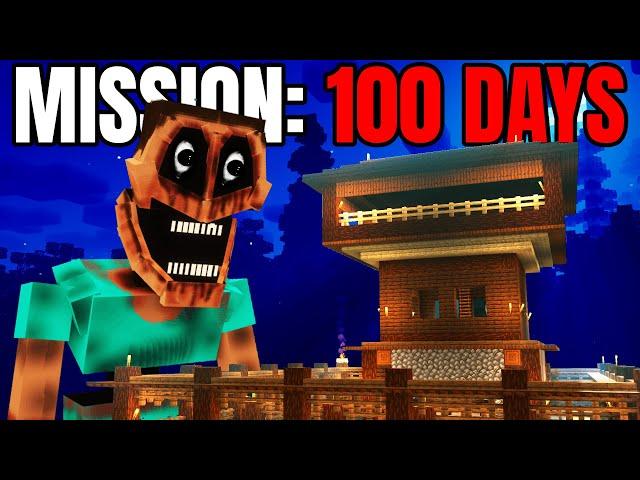 Surviving Minecraft's Terrifying Horror Mods for 100 Days in Hardcore