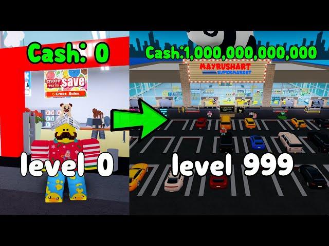 I Built A Max Level Supermarket! Made 1 Trillion Cash! - My Supermarket Roblox