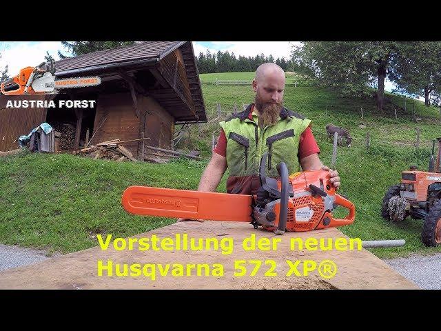 Presentation of the new Husqvarna 572 XP® with X-CUT chain at Full- Chisel