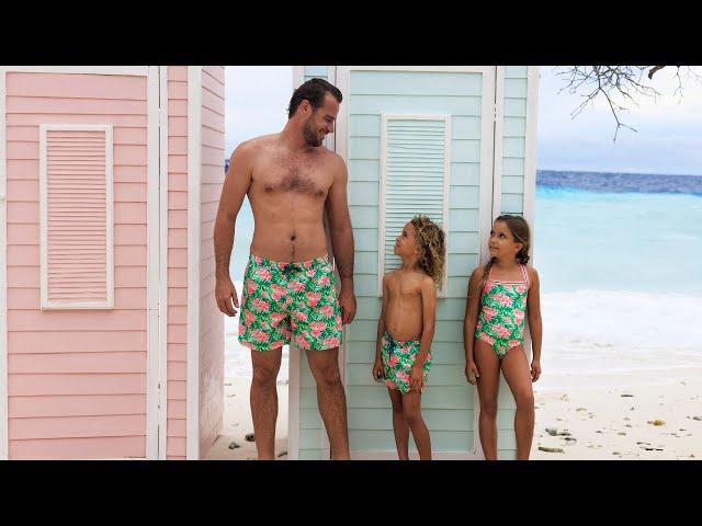 Sunuva Swimwear & Beachwear | 2023 Family Jungle Leaf Swimwear Collection