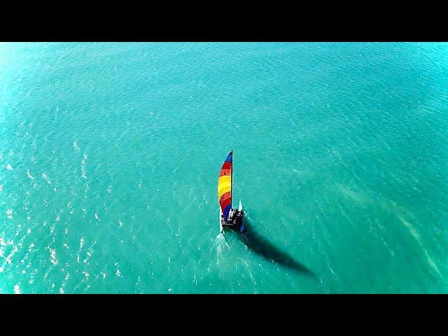 7 day 100 mile sailing trip through the keys on a Hobie 16