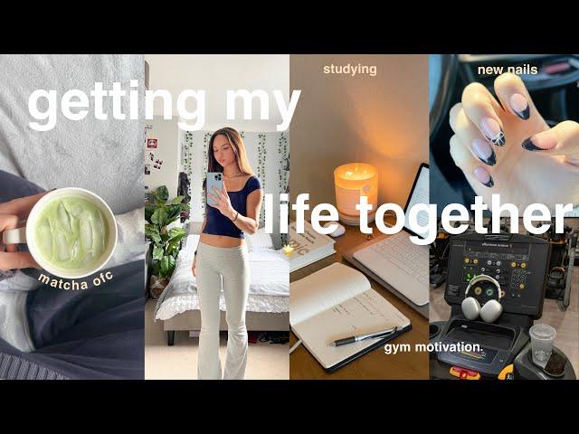 GETTING MY LIFE TOGETHER for 2024 | week in my life as a student, goal setting, vision board, vlog