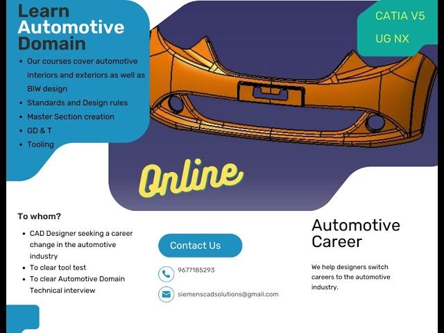 How To Learn Automotive Design Course Online|CATIA V5|UG NX|Trim|BIW|5K Fees|Crack Interview|CAD