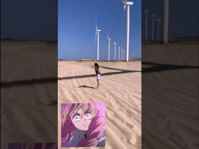 //anime wind turbine shadow jump// demon slayer season 3 #demonslayer #animegirl #animeboy