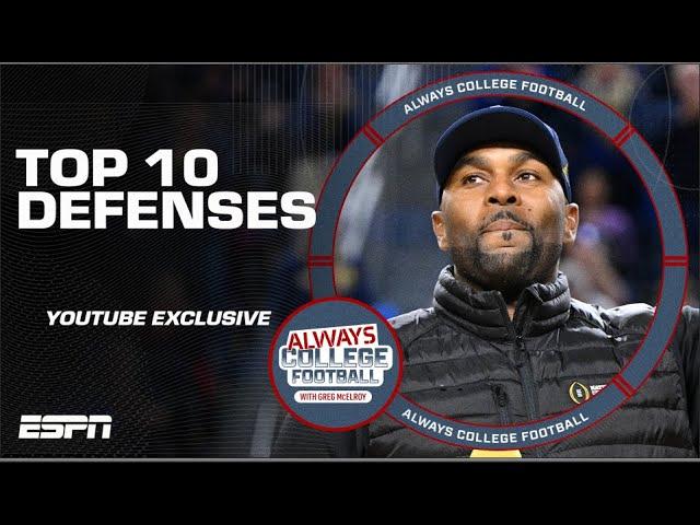 YouTube EXCLUSIVE: Top 10 defenses entering the 2024 season | Always College Football