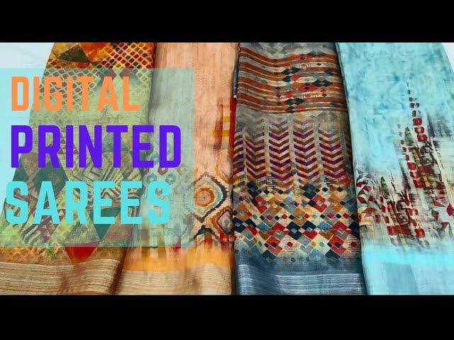 DIGITAL PRINT SAREE | BANGALORE SHOPPING |MANIK ENTERPRISES