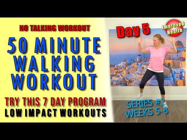 50 MINUTE WALKING WORKOUT | Endurance Walk to Burn Fat | No talking, just walking | 5744 steps!