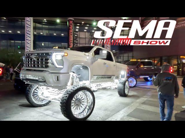 Lifted Sema Truck Cruise! The Cleanest Lifted Trucks in The World!