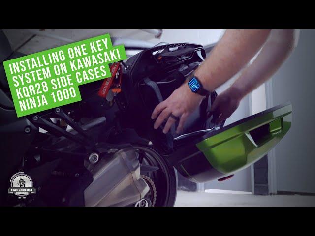 Installing the KQR28 Panniers with one key system on the Ninja 1000