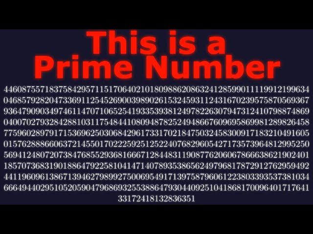 How to Find VERY BIG Prime Numbers?