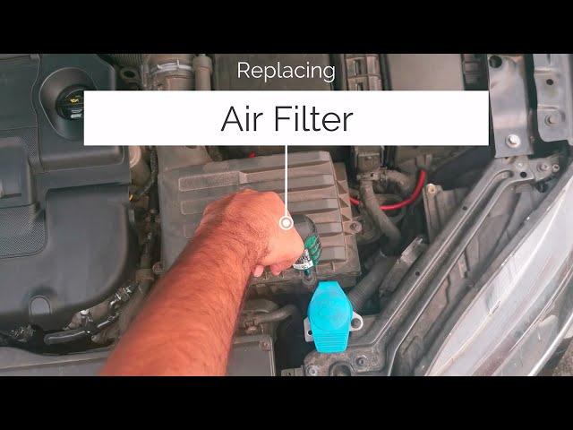 How to replace air filter on VW Audi Skoda Seat Cupra 2012+