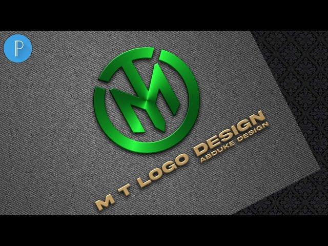 M T Logo Design | How to Make Logo on Android Phone | PixelLab Logo Design | Abduke Design