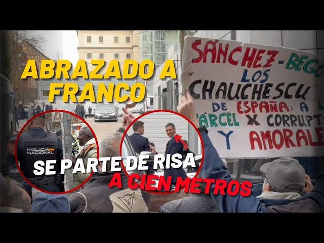 Así se maneja el ególatra Sánchez contra la lluvia de insultos: Franco, Policía y mucha distancia