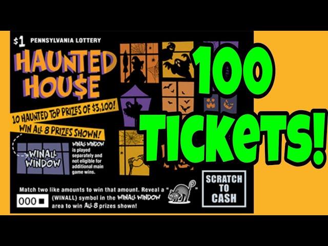 PA LOTTERY HAUNTED HOUSE HALLOWEEN SCRATCH OFF TICKETS! #scratchers #scratchofftickets #lottery