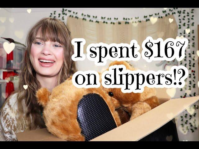 I SPENT $167 ON DESIGNER SLIPPERS!?