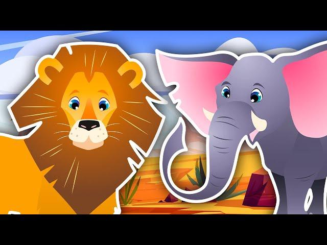 We're Going on a Safari! | Animal Sound Song | Kids Learning Videos