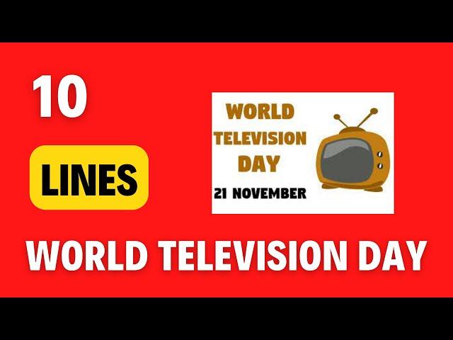 10 lines on World Television Day | Why is World Television Day celebrated?