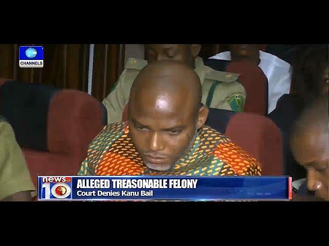 News@10: Court Denies Nnamdi Kanu Bail 29/01/16 Prt.1