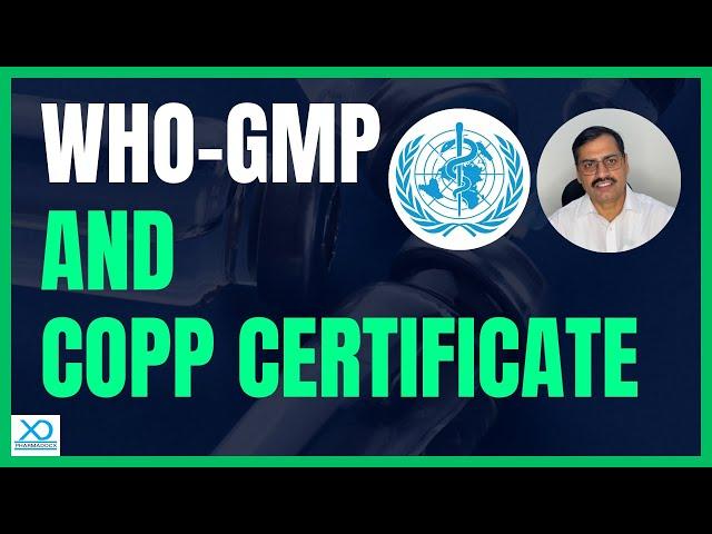 How to get WHO GMP Certificate and Certificate of Pharmaceutical Product | CoPP CPP | Pharmadocx