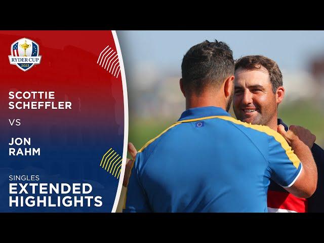 Scottie Scheffler vs Jon Rahm Extended Highlights | 2023 Ryder Cup