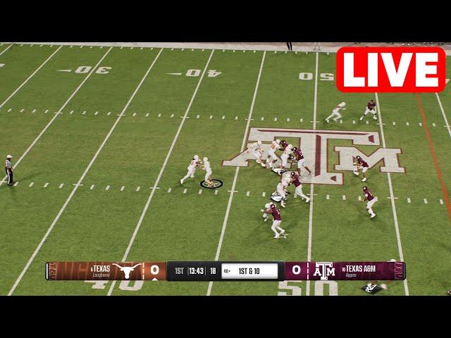 NCAAF LIVE Texas Longhorns vs Texas A&M Aggies | Week 14 Full Game - 2024 College Football 25