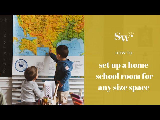 How to Set Up a Home School Room For Any Size Space + Essential Learning Materials