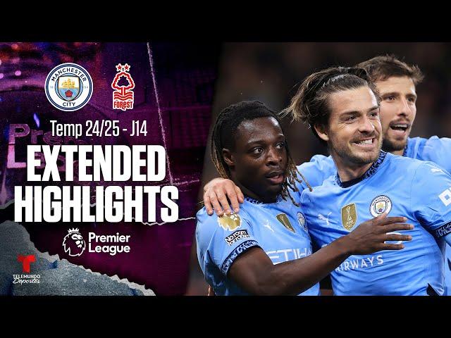 Manchester City vs. Nottingham Forest | Highlights Premier League | Jornada 14 | Telemundo Deportes