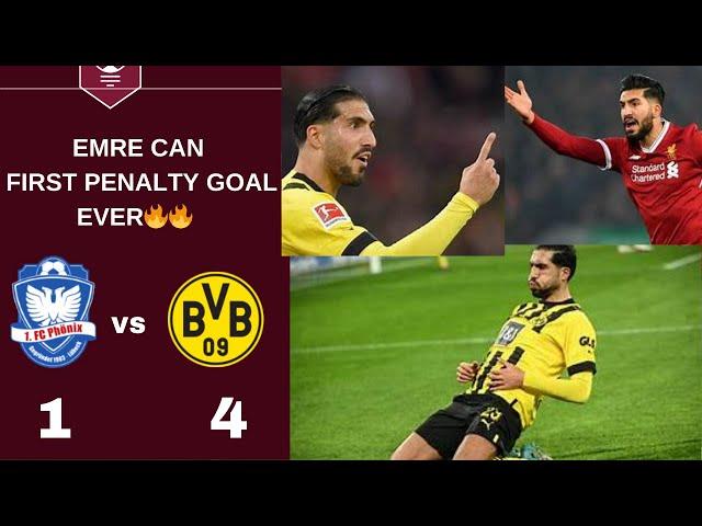 Emre Can First penalty ever | FC Phönix Lübeck vs Borussia Dortmund 1-4 | Highlights | DFB-Pokal