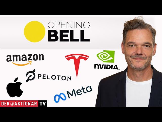 Opening Bell: Apple, Amazon, Meta, Nvidia, Peloton, Tesla