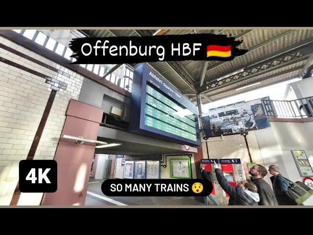 Offenburg Train Station - Walking Tour - 4K