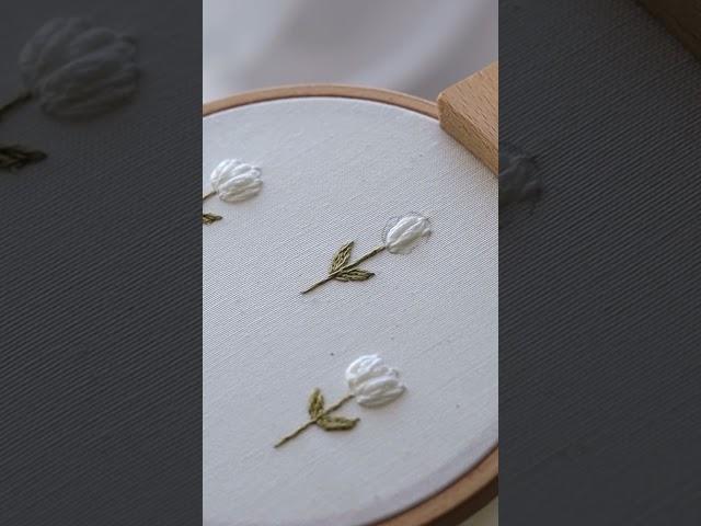 Tulip embroidery tutorial