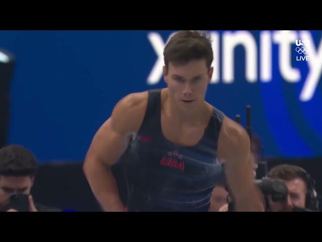 Brody Malone automatic on vault | U.S. Olympic Gymnastics Trials