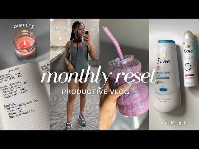 Vlog: Monthly Reset Routine | Planning, cleaning, grocery shopping, self care, haul