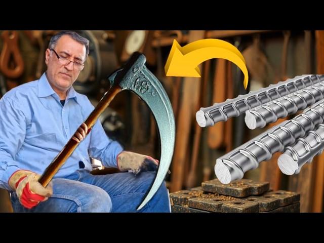 Blacksmithing: Centuries-Old Skill: Master Craftsman Forging a Sickle ️🫡️