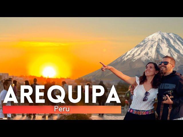 AREQUIPA Peru WHITE CITY 2024 4K Most BEAUTIFUL CITY in PERU | La ruta del sillar | Walking Tour