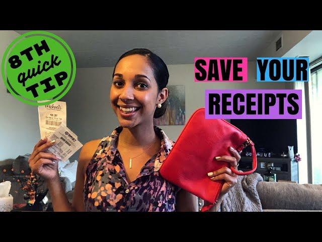 Save your receipts | MoNique's Quick tips #8 | Teacher Tips