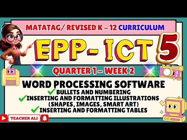 GRADE 5 EPP-ICT QUARTER 1 WEEK 2 REVISED K-12- WORD PROCESSING SOFTWARE