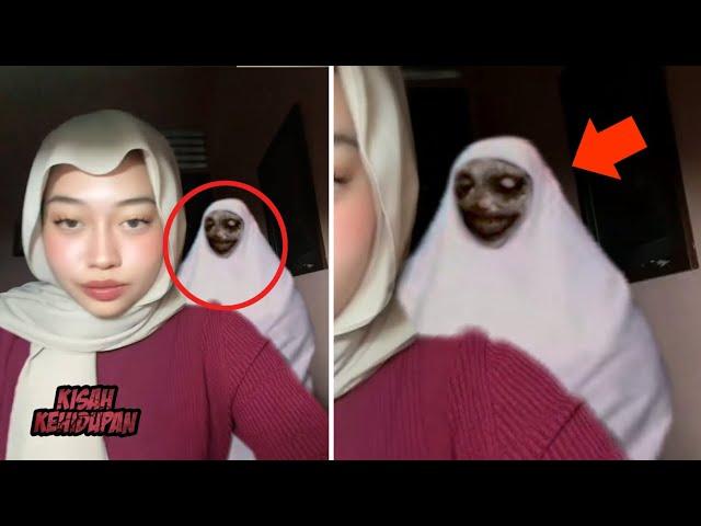 Dikira Ibunya Pakai Mukena, Ternyata JIN ? Penampakan Hantu Terekam Kamera