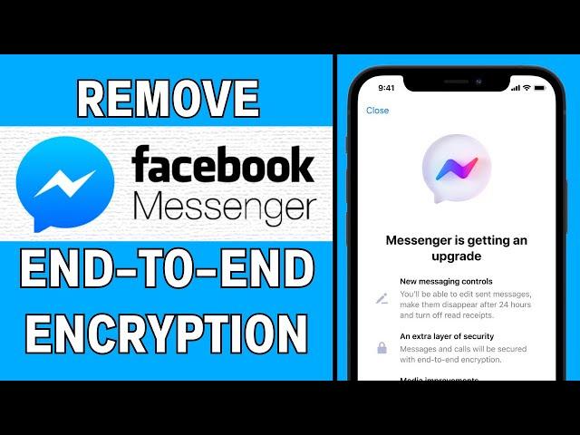 How to Turn Off End to End Encryption in Messenger। Remove End to End Encryption On Messenger (2024)