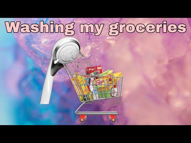 WASHING MY GROCERIES