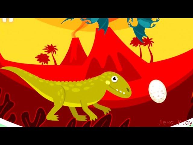  Маленький Динозавр. Выращиваем Динозавра. Динозавры мультфильм. Baby Dinosaur evolution