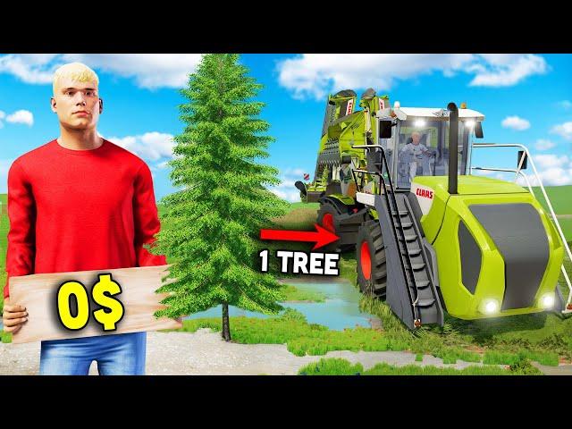 Start from 0$ on "1 Tree No man's land" 