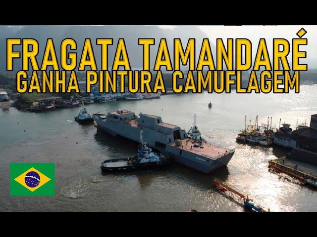 FRAGATA TAMANDARÉ ganha PINTURA CAMUFLAGEM! #military #militar #geopolitica