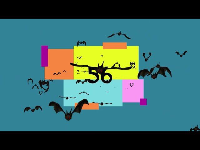 60 Seconds Flying Bats Timer Made For All Ages With Music!  - Includes Sections!!