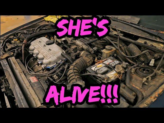 Finally!! We Get To Hear Her Running!! 91 Ford Escort. How Can The Battery Still Be Good??