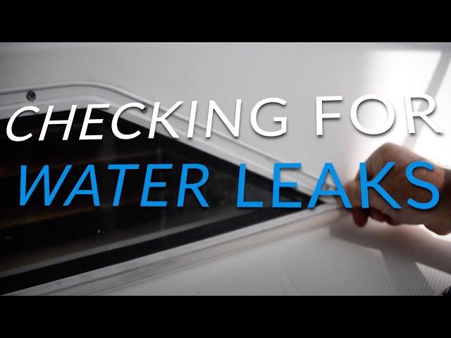 Checking for water leaks - Boating Tips & Tricks