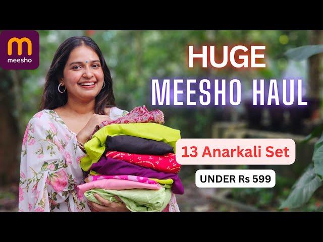 Meesho Anarkali Kurta Set Haul | Maha Sunday Sale (With English Subtitles)