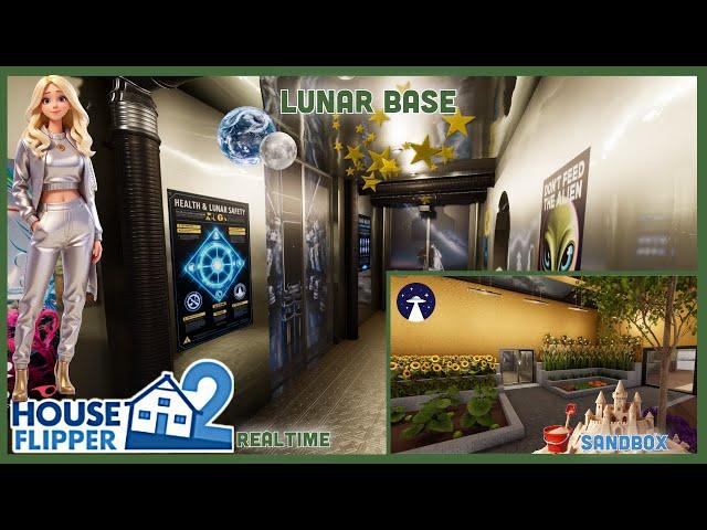 Lunar Base Full Build and Tour, realtime, House Flipper 2