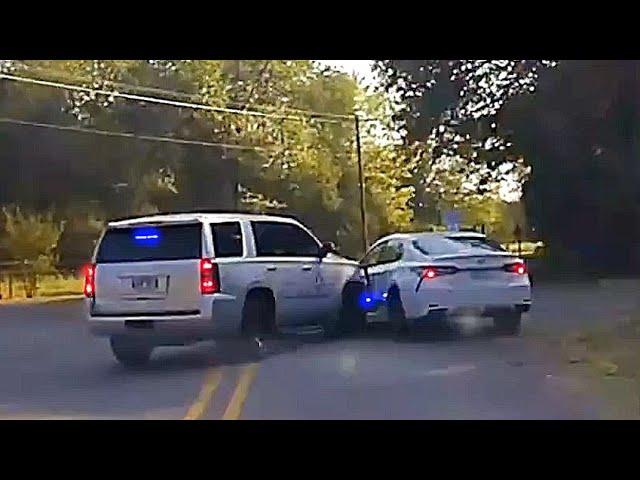 The COP got HIT by His Own SPIKES. Epic Police Chases and Activity 2024.