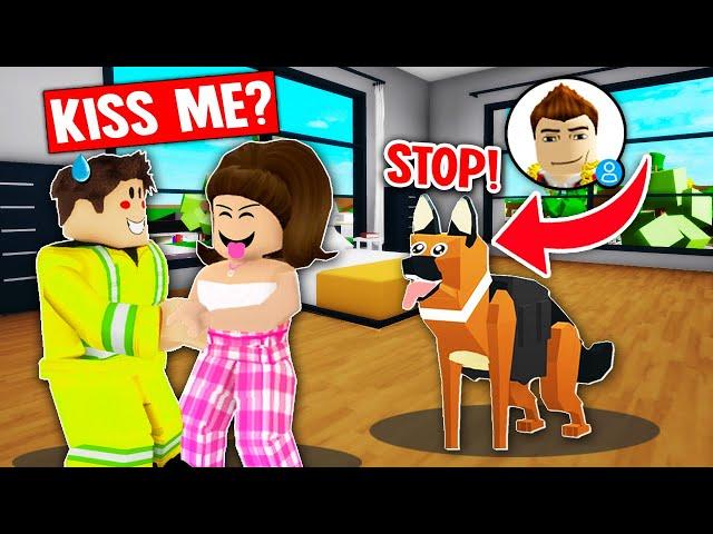 pretending to be a pet to spy on online daters in roblox (brookhaven rp)